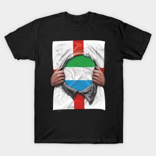 Sierra Leone Flag English Flag Ripped - Gift for Sierra Leonean From Sierra Leone T-Shirt